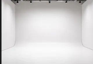 白色影棚背景示意图